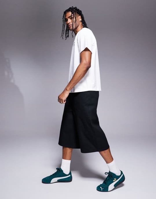 ASOS DESIGN längre shorts i svart - Image 3