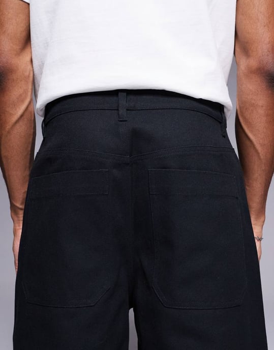ASOS DESIGN längre shorts i svart - Image 4