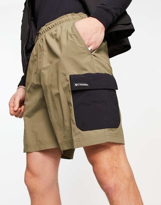 Columbia sommartorr kortbyxor i khaki - Image 3