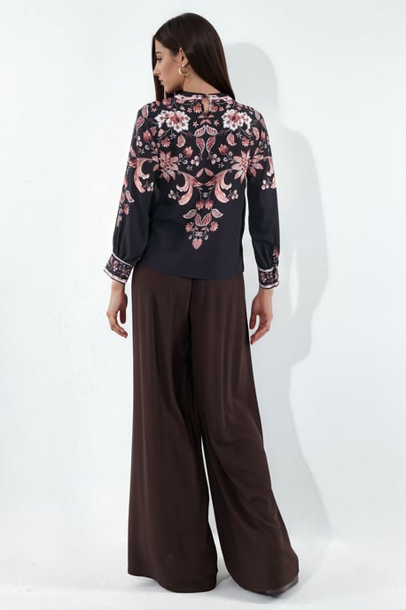 Bloemengeborduurde Crêpe Blouse - Image 4