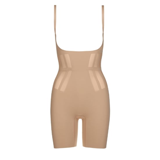Luxe control bodyshort in beige - Image 1