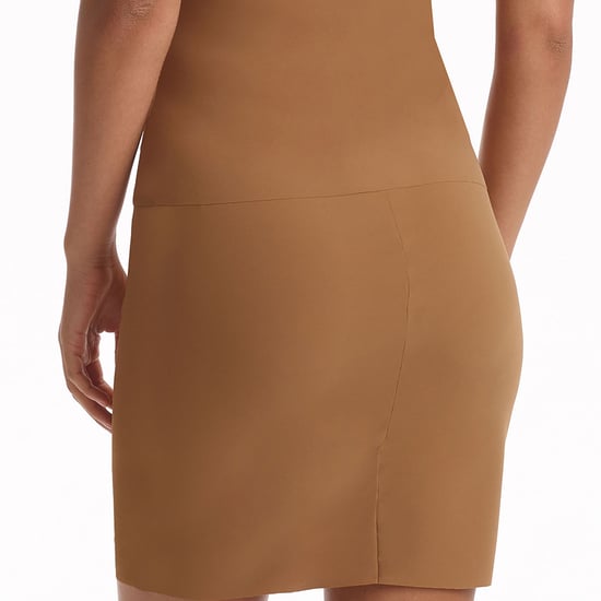 Half slip with control short in caramel - Image 2