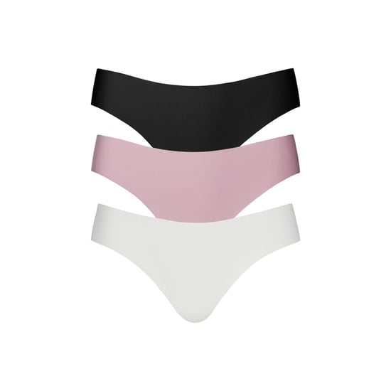 Butter thong three pack flattering mid-rise in multiple colour - Image 1