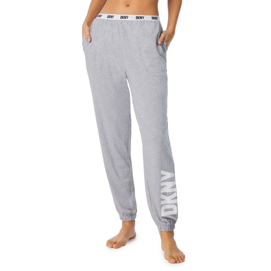 DKNY Cotton Logo Jogger, Grey Marl - Image 1