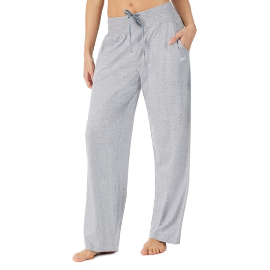 DKNY Cotton Logo Sleep Pant, Grey Marl - Image 1