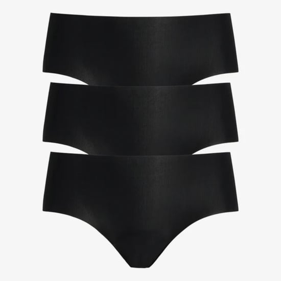 Invisible rib one size bikini hree pack in black - Image 3