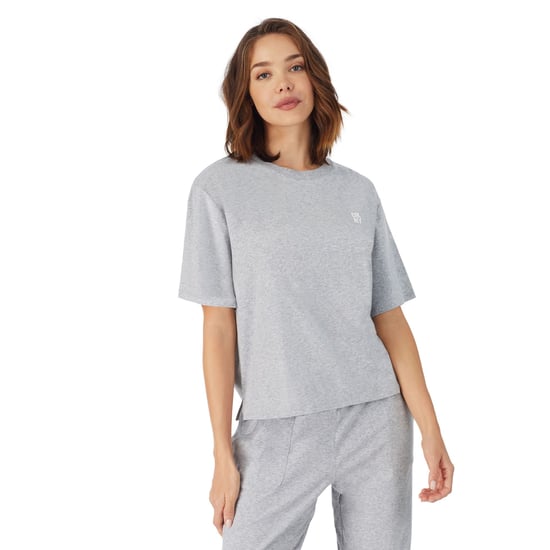 DKNY Cotton Logo T-shirt, Grey Marl - Image 1