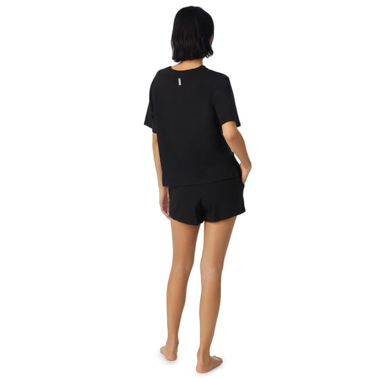DKNY Cotton Logo Boxer Sleep Set, Black - Image 2