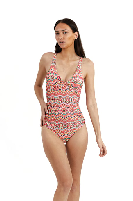 Simi Recycled Shaping V Neck Swimsuit - Image 2