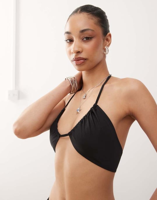 Weekday mix & match multiway top in black - Image 4