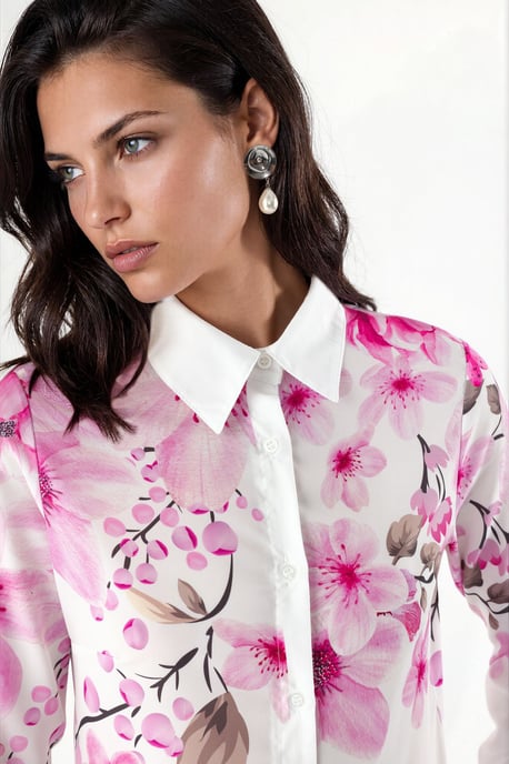 Bloemig Gedrukt Langsleeve Shirt - Image 1
