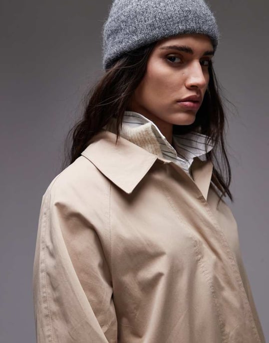 Topshop 90-tals trench coat i sten - Image 2