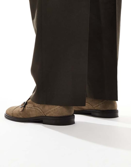 ASOS DESIGN munkskor i stenmocka - Image 4
