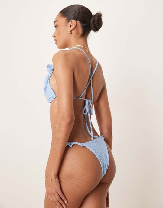 Wild Lovers Blue Lagoon bikini bottom in blue - Image 3