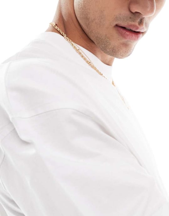 ASOS DESIGN oversized t-shirt med fruktgrafik i vitt - Image 3