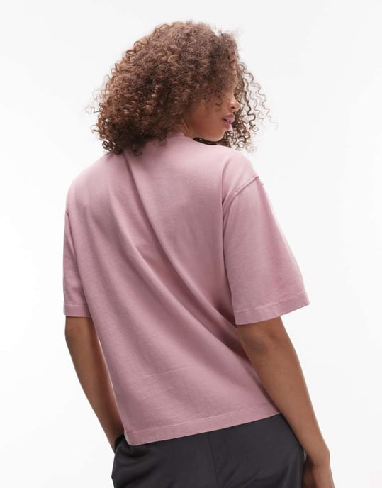 Topshop oversized grafisk Paris t-shirt i rosa - Image 3