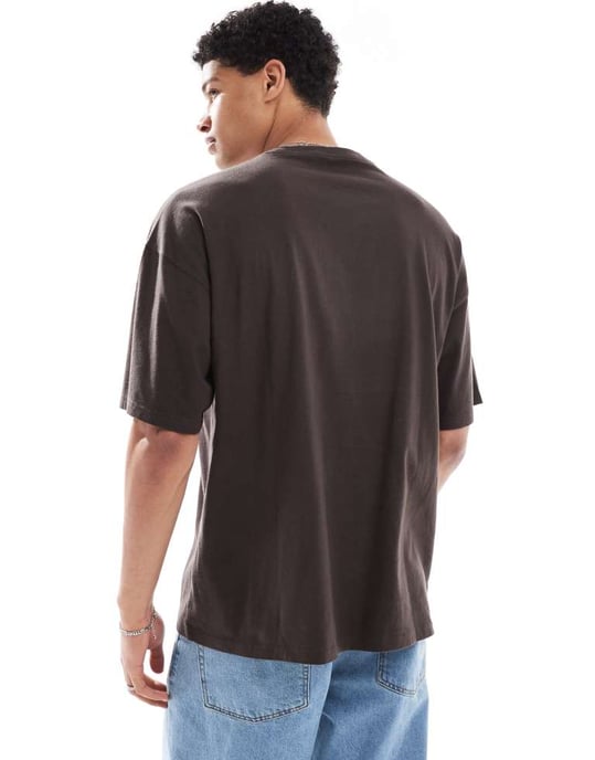 Hollister lös t-shirt i brun - Image 3