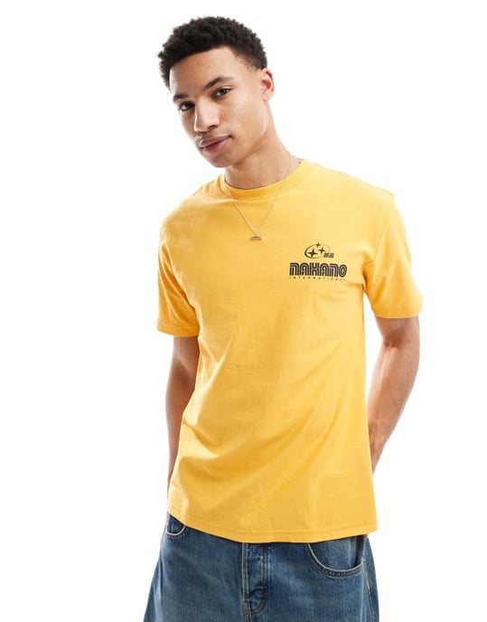 Cotton On premium lös passform t-shirt i gult - Image 3