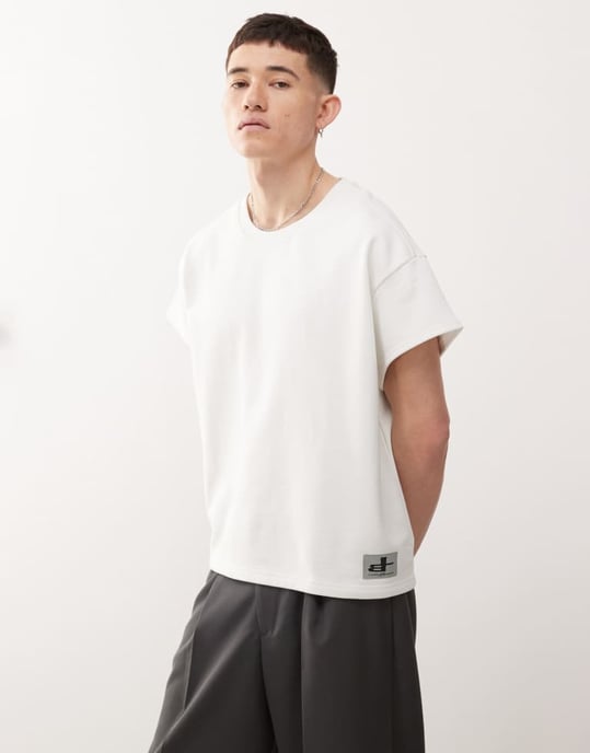 Cheap Monday x Landon Barker boxy t-shirt med ryggtryck i vitt - Image 4