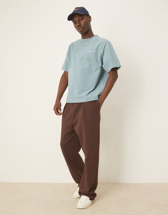 Abercrombie & Fitch premium logot-shirt i blått - Image 3