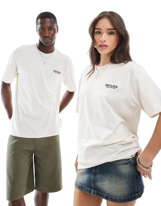 Dickies solrosgrafik rygtryck t-shirt i off white - exklusiv för ASOS - Image 4