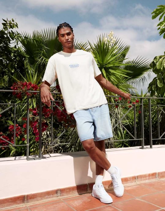Jack & Jones oversize t-shirt med scenisk ryggtryck i crème - Image 2