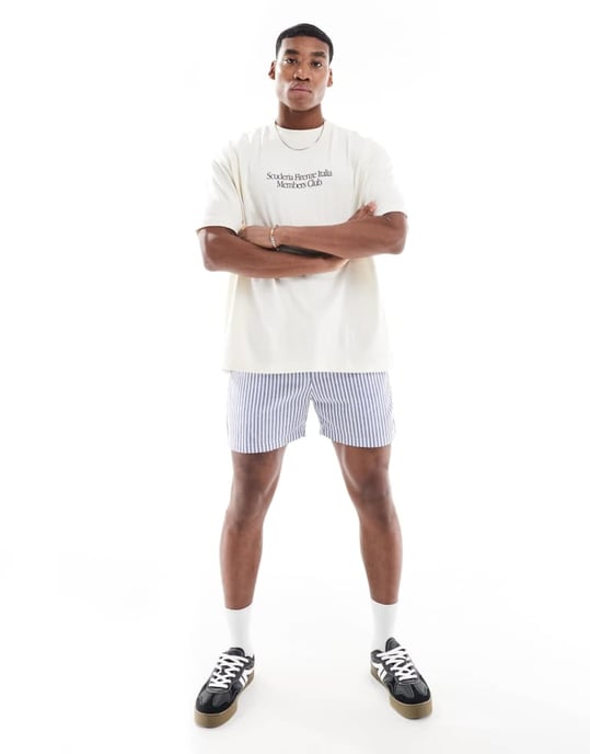 ASOS DESIGN oversized t-shirt med bilgrafik i krämfärg - Image 4