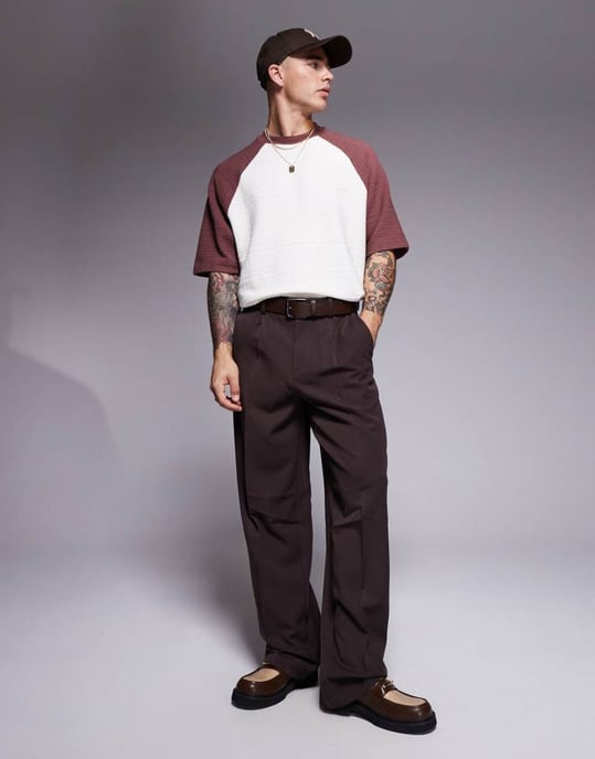 ASOS DESIGN oversized t-shirt i vit textur - Image 2