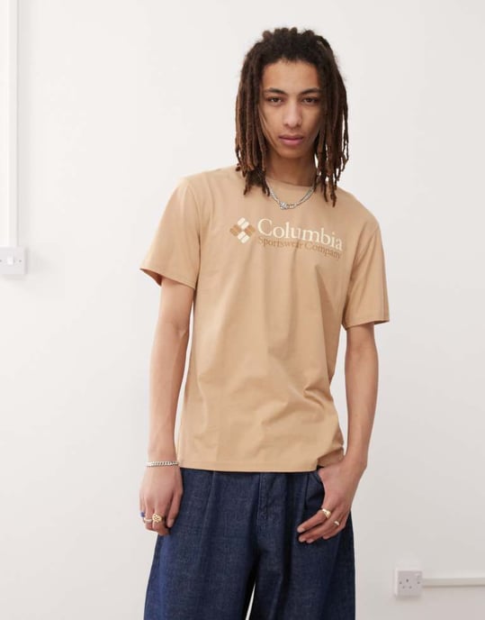 Columbia CSC Basic Logo t-shirt i beige - Image 3