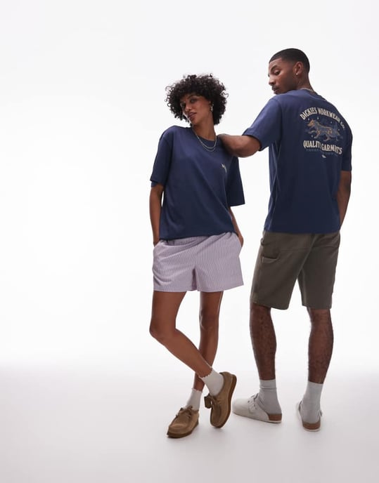 Dickies wolf country grafisk ryggtryck t-shirt i marinblå - exklusiv för ASOS - Image 3