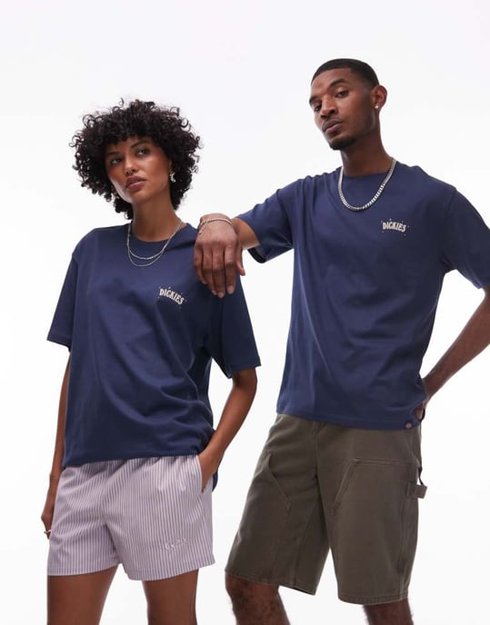 Dickies wolf country grafisk ryggtryck t-shirt i marinblå - exklusiv för ASOS - Image 4
