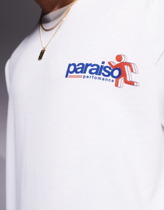 ASOS DESIGN oversize t-shirt med sportgrafik i vitt - Image 4