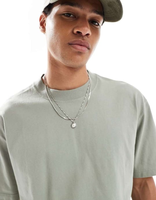 Hollister boxy fit kortärmad t-shirt i ljusgrön - Image 3