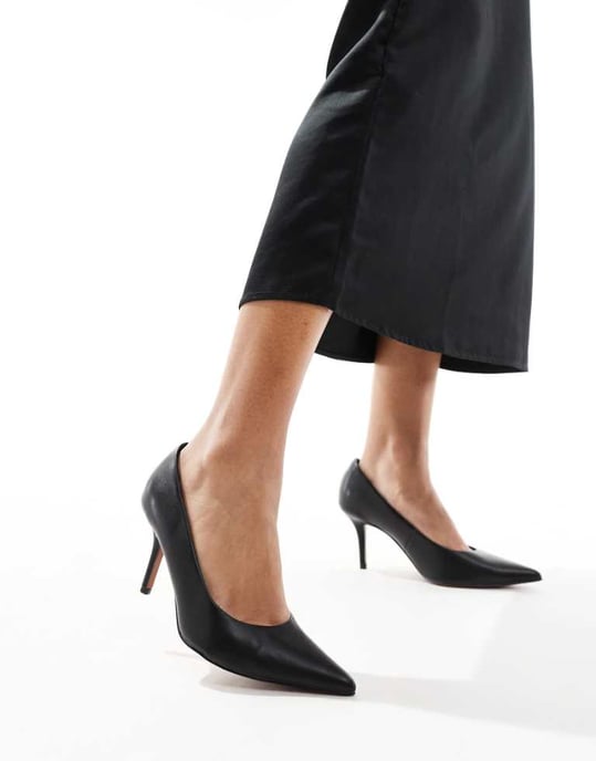 ALDO Bialle slingback heels in black leather - Image 1