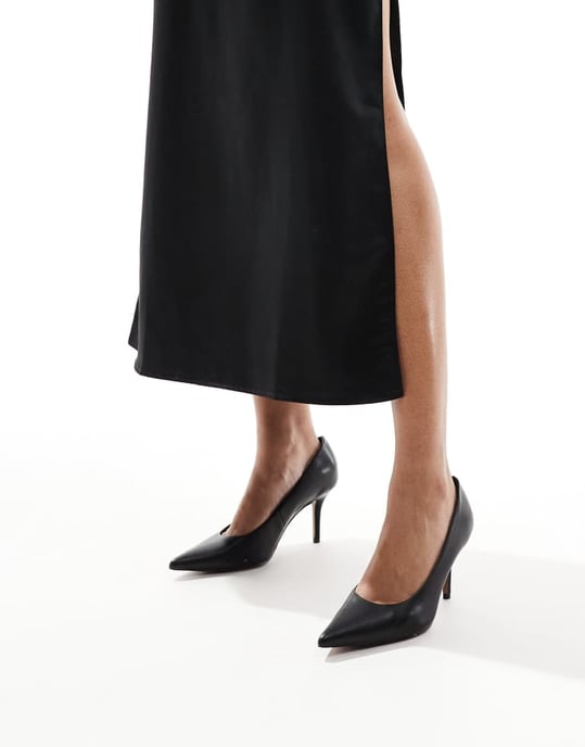 ALDO Bialle slingback heels in black leather - Image 4