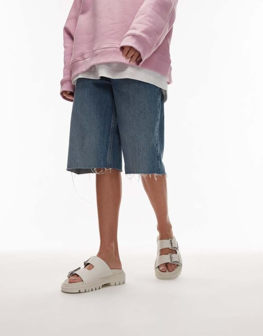 Tommy Jeans dubbelremspänne sandal i vitt - Image 3