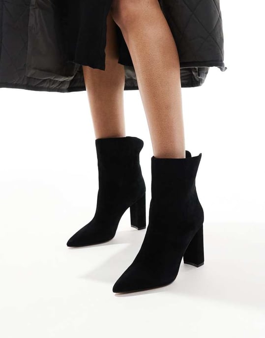Aldo Sushi Heeled Ankle Boots in Black - Image 2