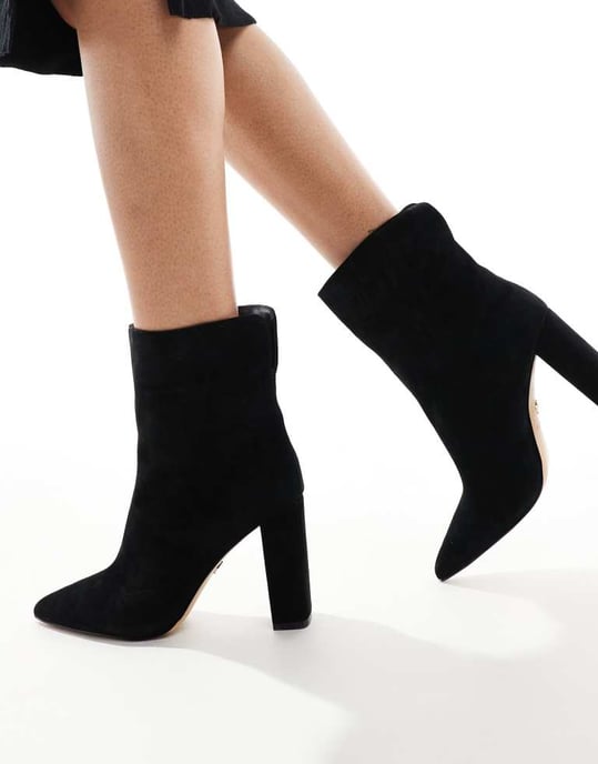 Aldo Sushi Heeled Ankle Boots in Black - Image 4