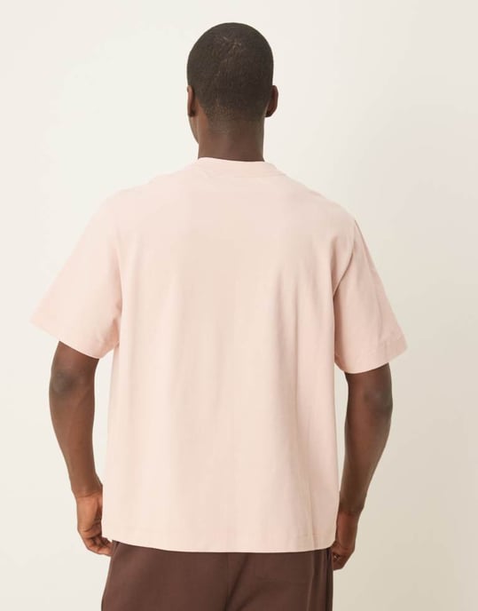 Abercrombie & Fitch premium logotröja i rosa - Image 3
