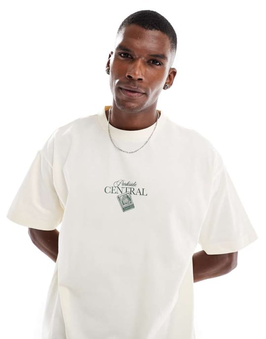 Cotton On grafisk t-shirt i krämfärgad - Image 2