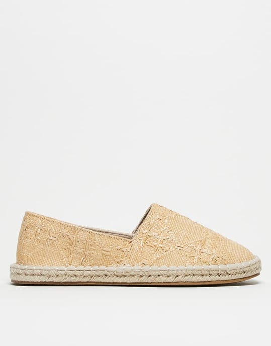 ASOS DESIGN vävd espadrille i sten - Image 2