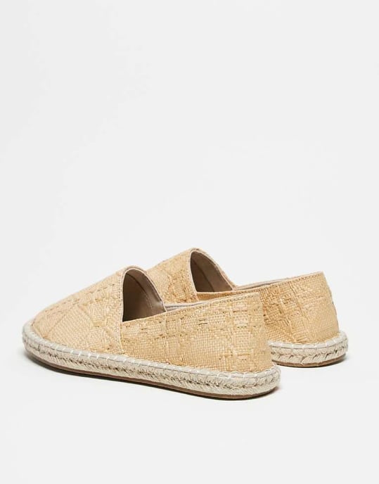 ASOS DESIGN vävd espadrille i sten - Image 4