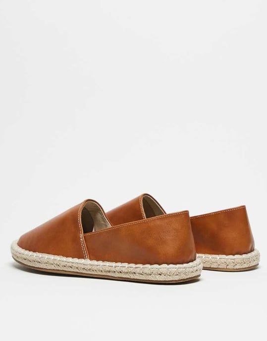 ASOS DESIGN espadriller i brunt - Image 4