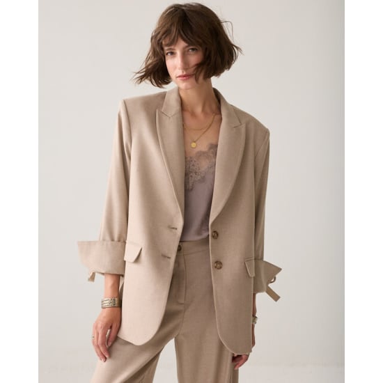 Summum Blazer twill melange taupe - Image 1