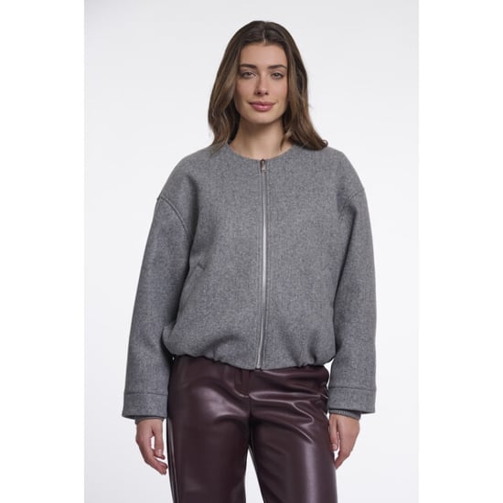 Rino & Pelle bomber jacket mona.7002611 11170 mid grey melange - Image 1