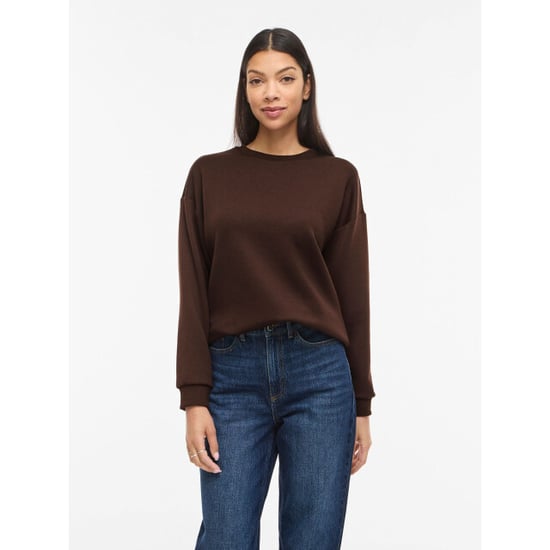 Vila visandy l/s sweat top 14103140 coffee bean - Image 4