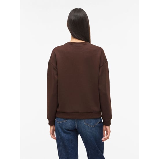 Vila visandy l/s sweat top 14103140 coffee bean - Image 5
