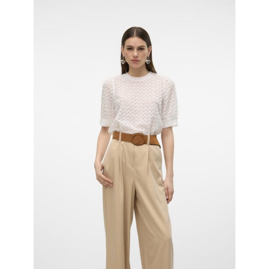 Vero Moda Vmbecca lace ss o-neck top jrs ga n - Image 1