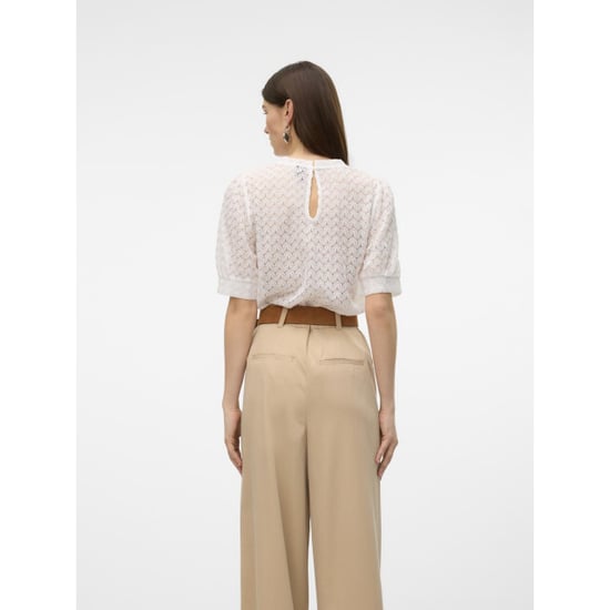 Vero Moda Vmbecca lace ss o-neck top jrs ga n - Image 3
