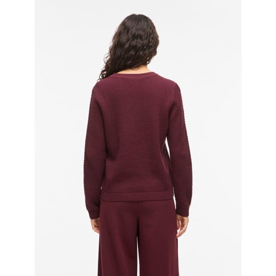 Vila vidalo o-neck l/s knit top- noos 14082767 port royale - Image 3